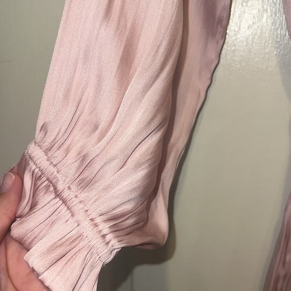 Lana Dress in Romantic Blush with Subtle Bubble Top and Smocking - Picture 7 of 10